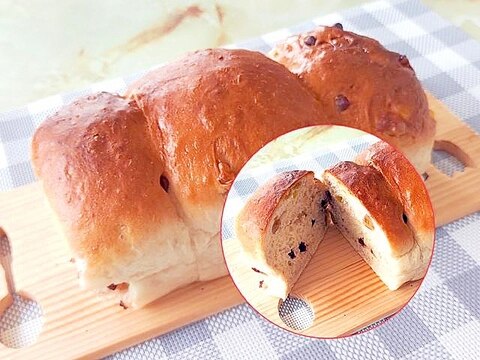 100均の粒ジャムで!チョコバナナチップの食パン♪